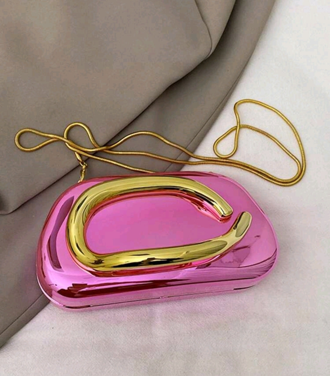 Acrylic Clutch with a Gold-Toned C-shaped Hand-Held Evening Glamorous Fancy Marbling Bag For Women Box Bag Chain Holder Shoulder Strap Casual Retro Bag Party Atmospheric Temperature Bag
